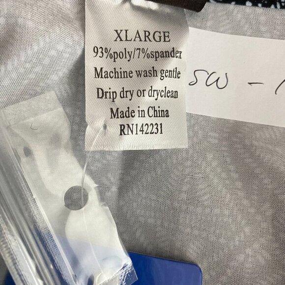 Ripskirt Hawaii Wrap Skirt XL Black Pearl‎ Batik Polyester Blend NWT SW-1913 - Picture 11 of 11